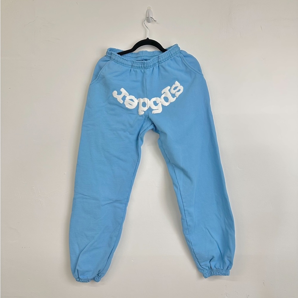 Sp5der SKY BLUE SWEATPANTS